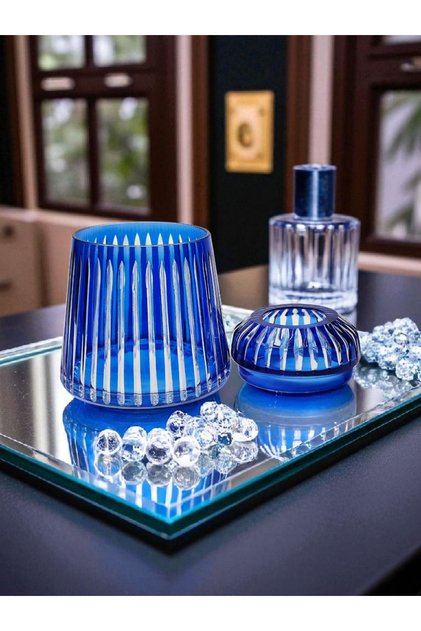 Cut Crystal Glass Czech-Al Napkin Holder – 100% Handcrafted