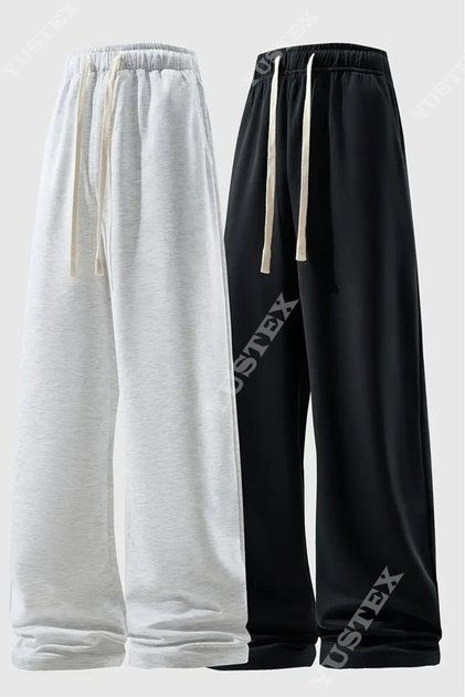 Winter Shardonlu 2-Pack Black-Grey Baggy Oversized Size High Quality Loose Fit Flexible Comfortable Fabric Sweatpants