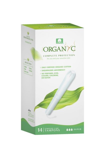 Tampoane Super din bumbac , cu aplicator 14 buc