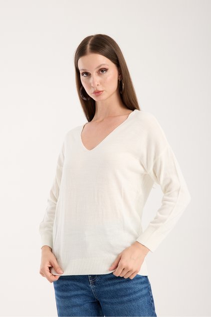 V-Neck Thin Knitwear Sweater
