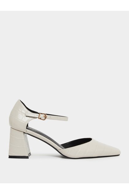 Lydia Textured Block Heel Shoes