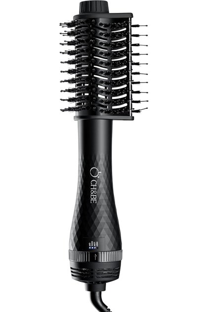 tri-dry-volumizer-brush Makes hair longer and more voluminous, Straighteners and Dryer in One, Give