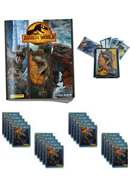 Next Plus Lisanslı Panini JURASSIC WORLD Starter Album + 20 Paket