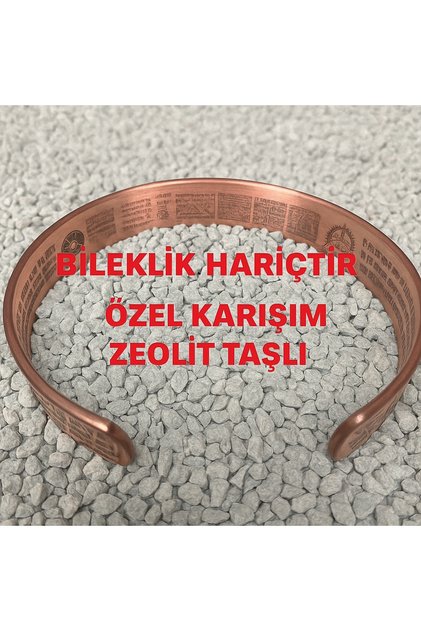 Bakır Bileklik Kolye Temizleme Arındırma Nötrleme Enerji Yenileme Zeolit Radyasyon Kumu