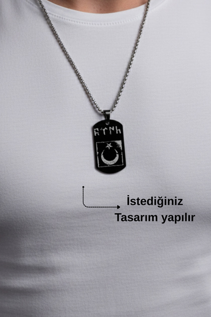 Asker Künyesi Çelik Kolye