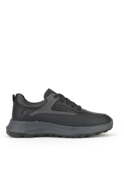 , Men's Genuine Leather Sneaker 153983Z907 Black