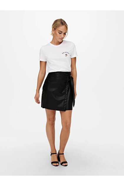 Onlolivia Faux Leather Women Mini Skirt 15237194