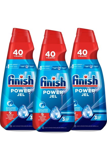 Multi-Purpose Concentrated Gel, 3 X 1000ml, Dishwasher Cleaner