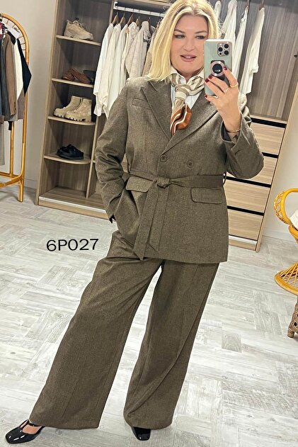 Prive Series Jacketed Palazzo Suit 6P027