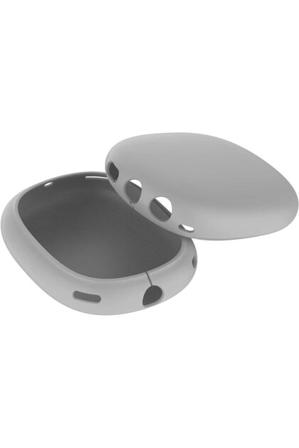 Husă de protecție pentru căștile Apple AirPods Max cu cupe din silicon mat - Gri