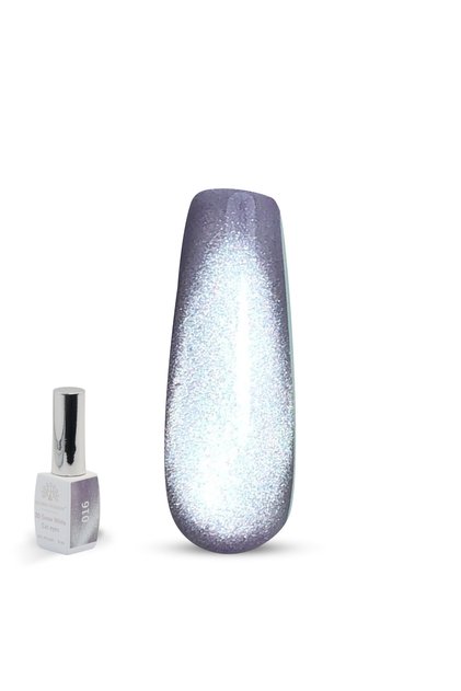 3D Snow White Cat Eye Gel Polish – 15ml UV/LED Soak-Off Shimmer Gel, Long-Lasting Gloss Nail Art