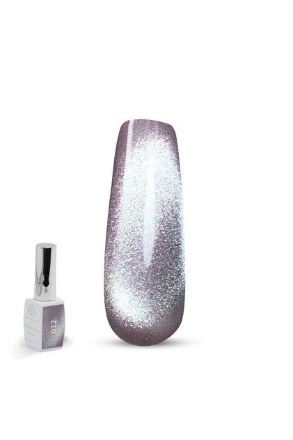 3D Snow White Cat Eye Gel Polish – 15ml UV/LED Soak-Off Shimmer Gel, Long-Lasting Gloss Nail Art