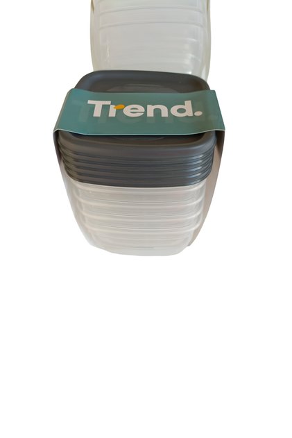 5-Piece Trend Storage Container Set - 0.25 Liter Mini Size Practical Boxes with Lids
