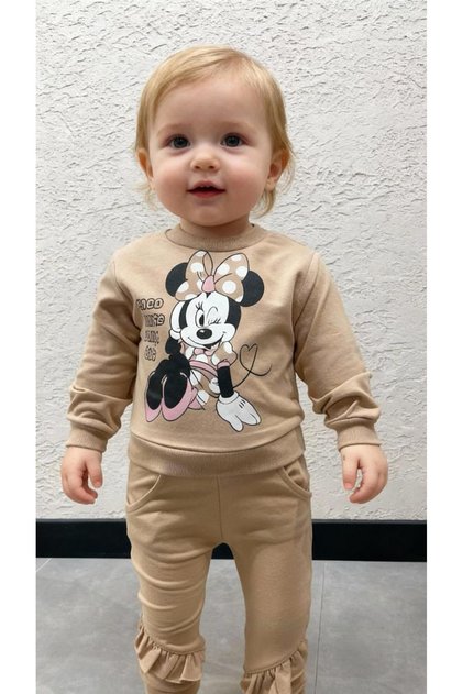 Baby Girl 2 Thread Pajama Set Mini Mouse Print