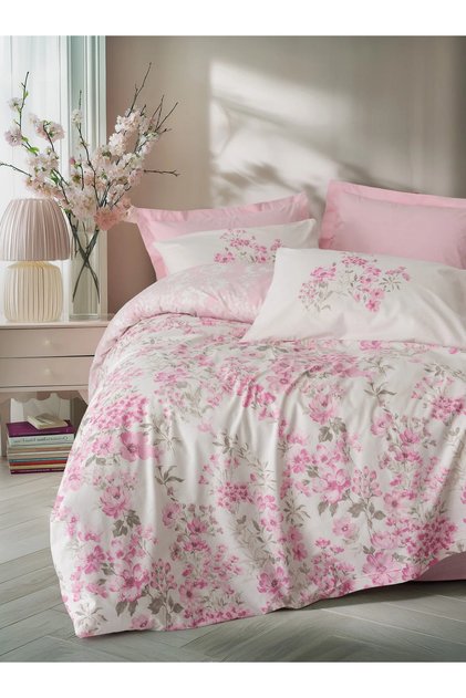 Double Duvet Cover Set Floren Pink