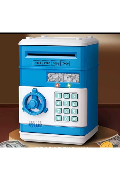 MR Çocuklar için elektronik kumbara kutusu, şifreli dijital kumbara kutusu, büyük elektrikli ATM