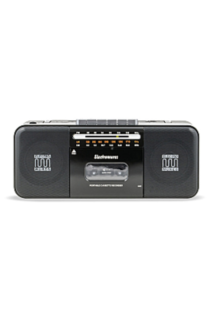 Boxă Bluetooth cu casetofon și radio EM 1010, negru/alb
