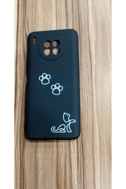 Huawei Nova 8I Pati Cat Printed Inside Velvet Premium Silicone Phone Case