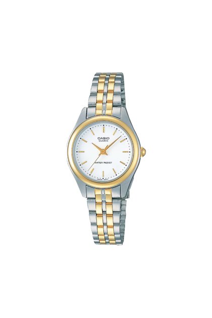Women's Analog White Dial Watch - LTP-1129G-7A