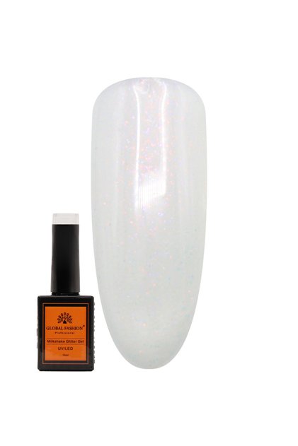 Milkshake Glitter Gel Nail Polish 8ml β UV/LED Soak-Off Sparkly Color Changing Gel, Long-Lasting
