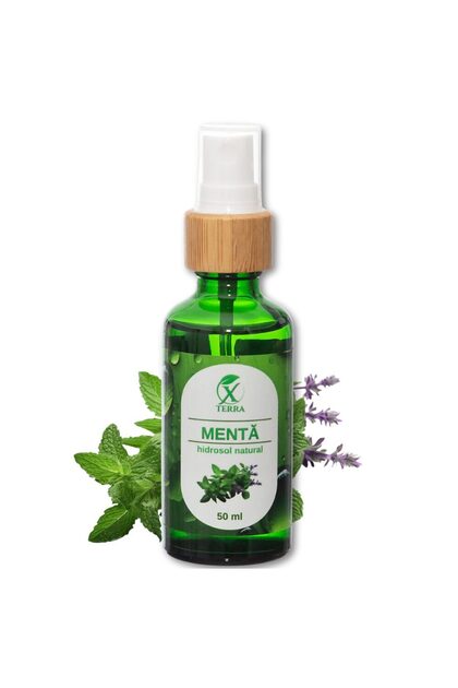Hidrosol de mentă (Mentha spicata) 100 % și pur | Apă florală | 50 ml | XTERRA®