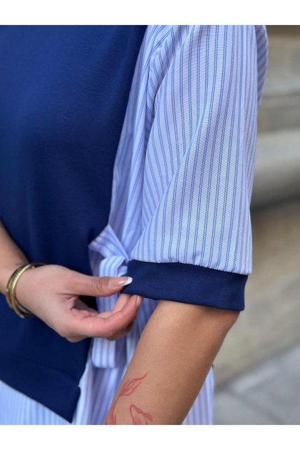 Side-Tie Shirt Garnished Suit
