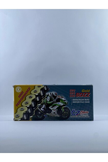 CZ CHAİNS CZ 520 DZO 118 BAKLA GOLD MOTOSİKLET ZİNCİRİ - ORİNGLİ
