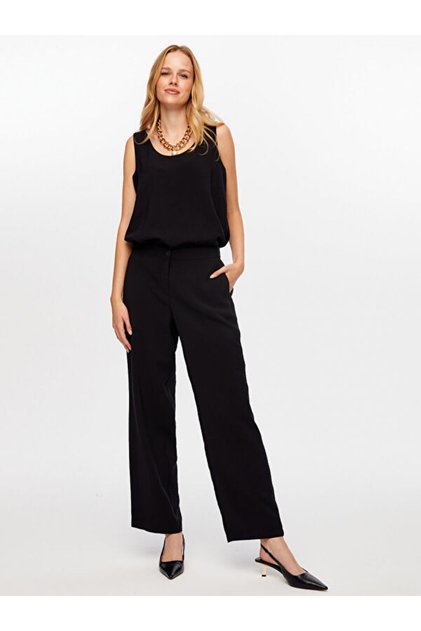 Arka Beli Lastikli Straıght Fıt Modallı Pantolon W26PNT012