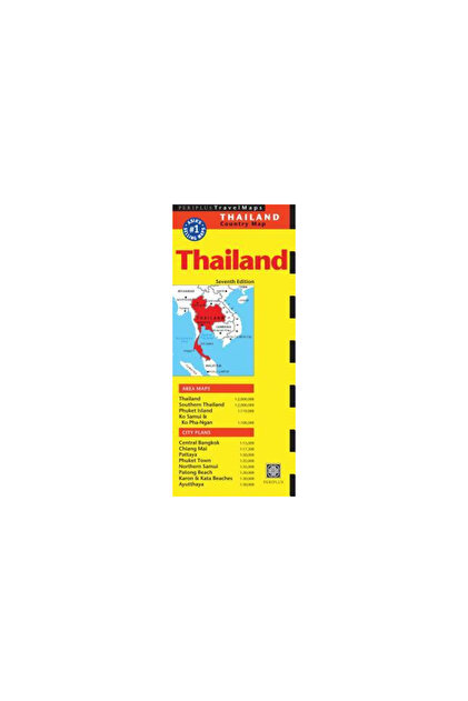 Thailand Travel Map Seventh Edition