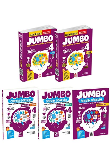 Model Eğitim Yayınları 4. Sınıf Jumbo Fasikül Seti - 5 Kitap