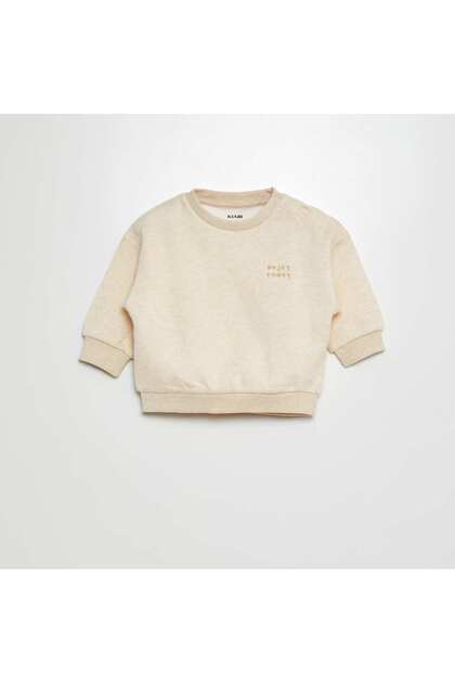 Plain sweatshirt BEIGE