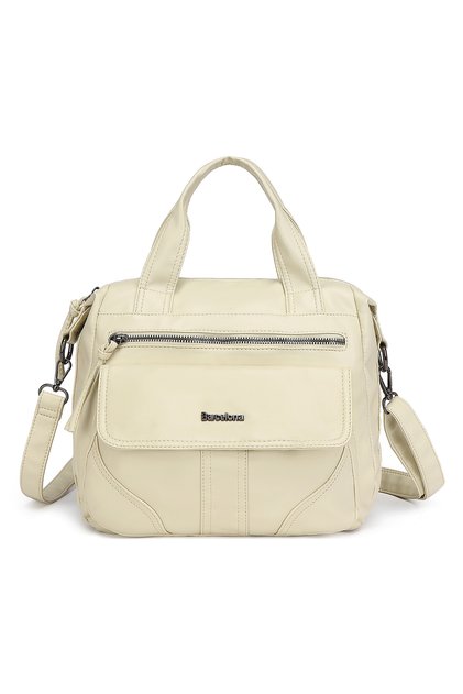Barcelona Daily Women's Hand and Shoulder Bag Long Strap Multi-Pocket 1873 Beige