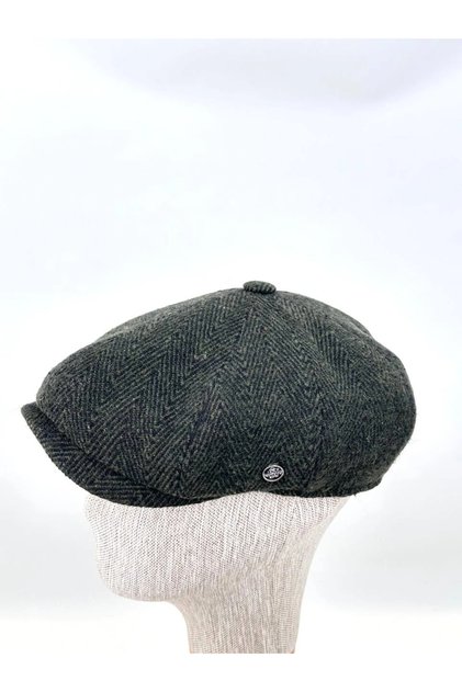 Winter Cashmere Fabric Beanie Hat – Modern Model with Retro Pattern