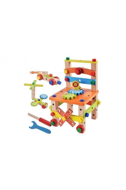 Scaun de activități Montessori din lemn, Picodino®