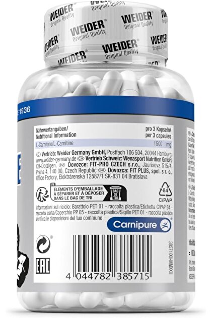 weider l carnitine kullananlar Weider L- Carnitine Burner 1500 Mg 100 Caps