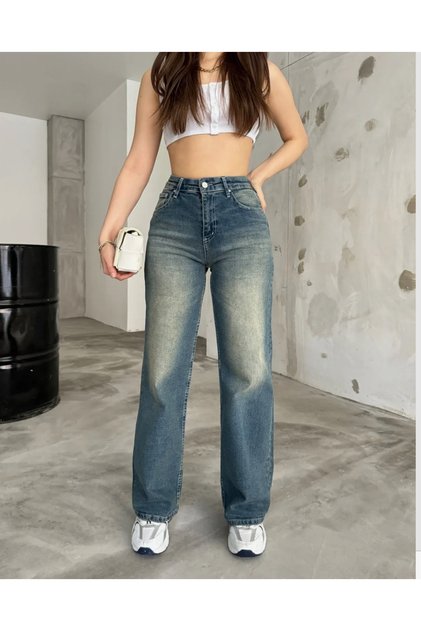 VINTAGE PALAZZO JEANS S ÚPLNE NOVÝM EFEKTOM