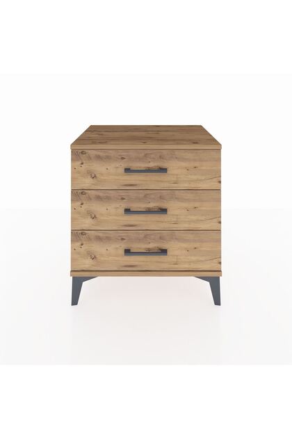 Hyperion Komodin 3 Çekmeceli 60x44x64 Çam-Çam