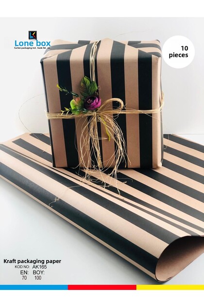 Package Paper Kraft Paper Wrapping Paper Gift Paper New Year's Dowry Packaging Paper 70x100 (10 PCS)