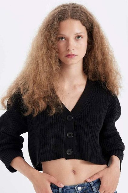 Regular Fit V-Neck Buttoned Knitwear Cardigan (25 Wn)