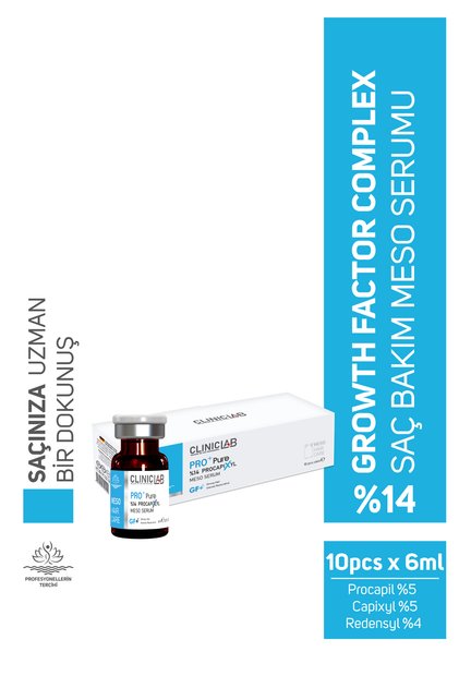Saç Dökülme Karşıtı %14 Procapixyl Büyüme Faktörü Içeren Meso Serum 6 ml X 10 Adet