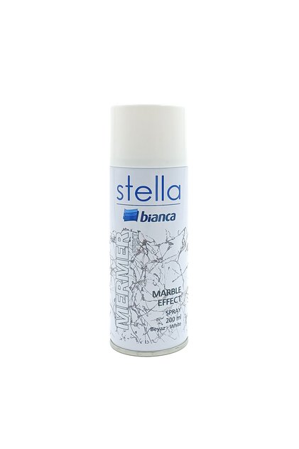 Stella İnce Mermer Efekt Sprey Boya Beyaz 200 ml