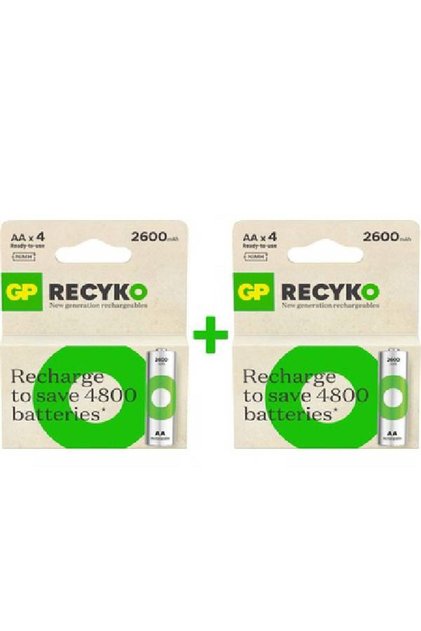 Recyko 2700 Serisi Aa Kalem 8'li Şarj Edilebilir Pil