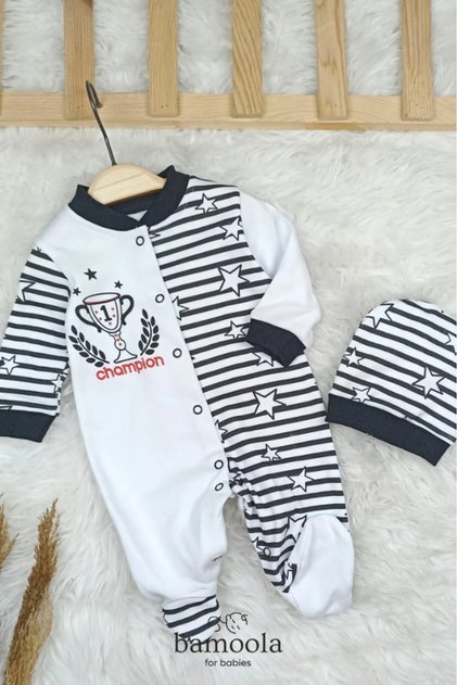 Newborn Baby Besiktas Fan Jumpsuit - Kartal