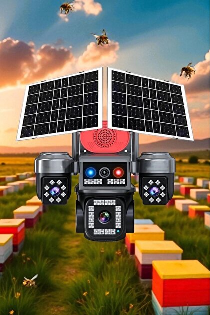 Avenir 4 Kameralı Güneş Enerjili Güvenlik Kamerası E-SIM – Çift