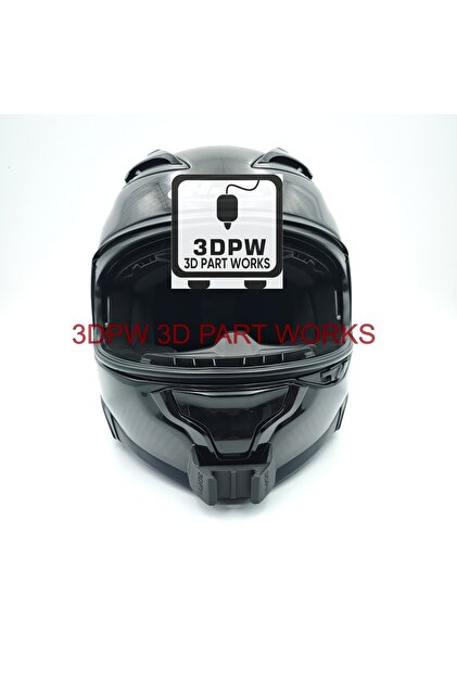 3DPW 3D PART WORKS 3dpw HJC F71 Kask uyumlu Chin Mount Aksiyon