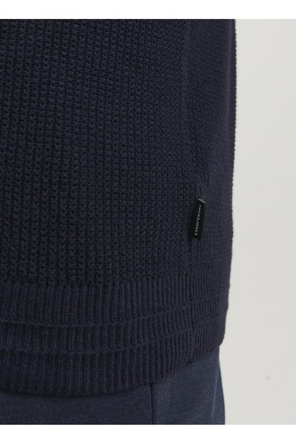 Bisiklet Yaka Standart Lacivert Erkek Kazak 12240711_JPRBLAANDERSON KNIT STRUCT