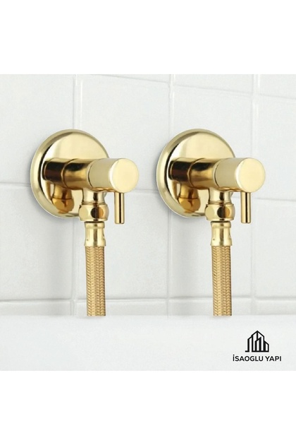 Gold Taharet Muslukları Hortumlar Dahil Gold Komple Set Altın Taharat Musluğu