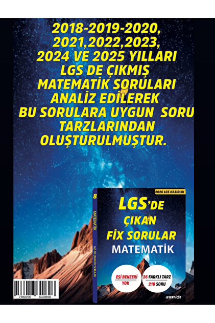 LEVENT İÇÖZ YAYINLARI Lgs'de Çıkan Fix Sorular(MATEMATİK) video