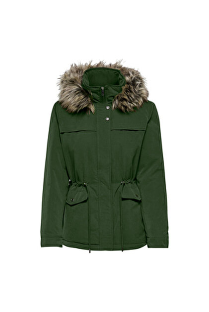Only Regular fit jack in de look van imitatiebont, model 'NEWVIDA' in beige online kopen | P&C
