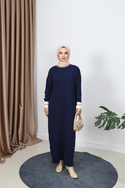 Mercerized Dress with Glitter Detail